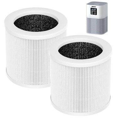 WILERDA 2 Pack A1 Replacement Filter Compatible with VEWIOR Air Purifier HQSC50 HQKJ80 AMEIFU AP01W KOIOS HQKJ50 Air Pur ifier 3in1 HEPA Air Cleaner Filter