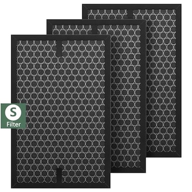 isinlive 3Pack HRFSC1 Replacement Filter S Compatible with Honeywell HPA3000 PowerPlus and HPA5000 Air Purifier HRFSC1 Activated Carbon Filter for Home Renovation VOCs