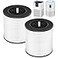 isinlive BD02L Air Purifier Replacement Filter Compatible with MOOKA and KOIOS BD02L Air Purifiers VEWIOR BD02U Air Purifier 3in1 HEPA Air Filter for BD02L and BD02U Air Purifiers 2 Pack