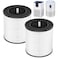isinlive BD02L Air Purifier Replacement Filter Compatible with MOOKA and KOIOS BD02L Air Purifiers VEWIOR BD02U Air Purifier 3in1 HEPA Air Filter for BD02L and BD02U Air Purifiers 2 Pack