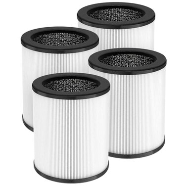 Lacvik 4 Pack KJ80 Replacement Filter 3in1 KJ80 H13 HEPA Filter High Efficiency Air Purifier Filter Replacement for Druiap KJ80 Not for KJ150 Model Air Purifier Compared to part AF3080