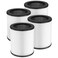 Lacvik 4 Pack KJ80 Replacement Filter 3in1 KJ80 H13 HEPA Filter High Efficiency Air Purifier Filter Replacement for Druiap KJ80 Not for KJ150 Model Air Purifier Compared to part AF3080