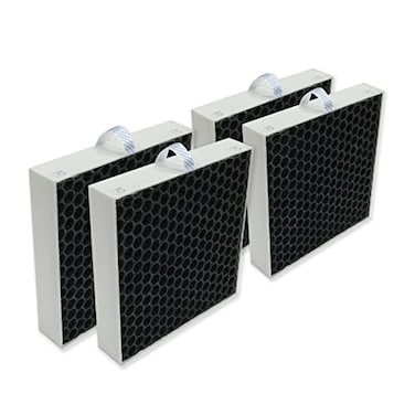 PUREBURG Replacement Filter Compatible with BLUEAIR Series 5200 5210i 5240i DustMagnet Air Purifiers H13 True HEPA and Activated Carbon 2 in 1 4 Piece Pack