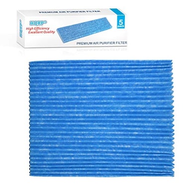 HQRP Air Filter 5 pcs Compatible with DAIKIN MC70L MC70LVM MCK75K MCK75L MC75K MC75L MC75M MC75N MC75P MC80R MC70KMV2 MCK57LMV2 Series Air Purifiers KAC017A4 Replacement