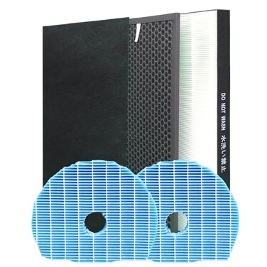 LRFDRESS Replacement Filter Kit Compatible with Sharp KC860U Series Air Purifier Replaces Part FZC150HFU FZC150DFU FZC100MFU Filter Replacement Prefilter 2 Humidifier filters