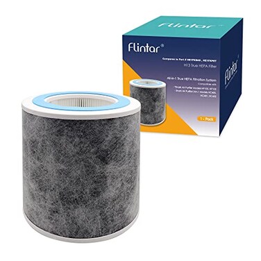 Flintar HP102 True HEPA Replacement Filter Made in TAIWAN Compatible with Shark Air Purifier HP100 HP102 HC450 HC451 HC452 HC455 Compares to Part HE1FKBAS and HE1FKPET 1Pack