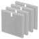 isinlive 4 Pack 3in1 HEPA Replacement Filter Compatible with Pure Enrichment PureZone Air Purifier Part No PEAIRPLG