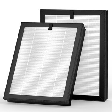 isinlive 2 Pack ClearAirA5 Replacement Filter Compatible with VEWIOR ClearAirA5 Air Purifier 3in1 HEPA Air Cleaner Filter