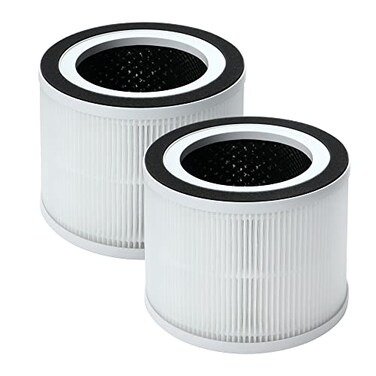 GoKBNY 2Pack True HEPA Replacement Filter Compatible with HIMOX Afloia Compass Home Small Room Purifiers 3in1 HEPA Filters