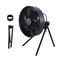 ELECOM NESTOUT Outdoor Camping Fan with Tripod 4 Speed Settings Breeze Mode 3 Angle Oscillation 90 Adjustable Tilt Auto Timer 306090 mins USB C Compatible Portable Tent Fan Black