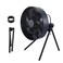 ELECOM NESTOUT Outdoor Camping Fan with Tripod 4 Speed Settings Breeze Mode 3 Angle Oscillation 90 Adjustable Tilt Auto Timer 306090 mins USB C Compatible Portable Tent Fan Black