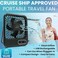 Nordmoose Cruise Fan Cabin Approved Magnetic Hook Included To Hang On Walls Portable USB Rechargeable PlugIn Timer Function 5Speed Adjustable White Noise Long Battery Life Perfect for 2026 Cruises