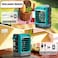 Rozlchar Portable Misting Fan Compatible for Makita 18V BatteryTool Only Outdoor Camping Fan with 1600mL Water Tank Variable Speed 2468H Timer 7 Color LED Lights USB Powered Also