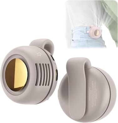 VACVOIIVCE White Portable Mini Bladeless Fan 3Speed Clipon Fan for Shirt and Waist