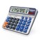 pendancy Desktop Calculator Extra Large 5Inch LCD Display 12Digit Big Number Accounting Calculator with Giant Response Button Battery Solar Powered Perfect for Office Business Home Daily UseOS6815