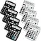 Flutesan 8 Pack Calculator Bulk 12 Digit Solar Power Calculator Solar and Battery Dual Power Desktop Calculators with Big Buttons and Large Display Handheld Calculators for Office Home School