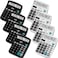 Flutesan 8 Pack Calculator Bulk 12 Digit Solar Power Calculator Solar and Battery Dual Power Desktop Calculators with Big Buttons and Large Display Handheld Calculators for Office Home School