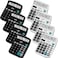 Flutesan 8 Pack Calculator Bulk 12 Digit Solar Power Calculator Solar and Battery Dual Power Desktop Calculators with Big Buttons and Large Display Handheld Calculators for Office Home School