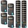 Flutesan 24 Pieces Pocket Calculator Small Basic Scientific Calculators for Student 8 Digit Small Pocket Calculator Handheld Solar Battery Dual Power for School Classroom Desktop Home Office