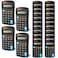 Flutesan 24 Pieces Pocket Calculator Small Basic Scientific Calculators for Student 8 Digit Small Pocket Calculator Handheld Solar Battery Dual Power for School Classroom Desktop Home Office