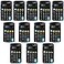 Fiada 12 Pieces Pocket Size Mini Calculators Handheld Angled 8Digit Display Calculators Basic Standard Small Accounting Desktop Supplies for Office School and Home