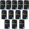Fiada 12 Pieces Pocket Size Mini Calculators Handheld Angled 8Digit Display Calculators Basic Standard Small Accounting Desktop Supplies for Office School and Home