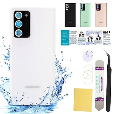 UooFide Compatible for Samsung Galaxy Note 20 Ultra Rear Back Cover Glass Replacement 69Inches SMN986U All Carriers with Installation Manual Repair Tool Kit Mystic White