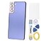 Double Sure Phantom Violet Plastic Back Panel Cover Replacement for Samsung Galaxy S21 with Rear Cameras Frame Rear Cameras Glass Cover PreInstall Adhesive and Installation Instruction Tool Kit