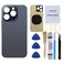 Perzework OEM Rear Back Glass Replacement for iPhone 15 Pro Max 67inches with Reparing Tool Kit and PreInstalled Adhesive Blue Titanium
