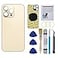 Perzework OEM Rear Back Glass Replacement for iPhone 14 Pro Max 67 inches with Reparing Toolkit and PreInstalled Adhesive Gold