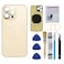 Perzework OEM Rear Back Glass Replacement for iPhone 14 Pro Max 67 inches with Reparing Toolkit and PreInstalled Adhesive Gold