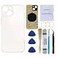 Perzework OEM Rear Back Glass Replacement White Compatible with iPhone 13 61 inches All Carriers with PreInstalled Adhesive and Repairing Tool Kits