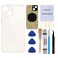 Perzework OEM Rear Back Glass Replacement White Compatible with iPhone 13 61 inches All Carriers with PreInstalled Adhesive and Repairing Tool Kits