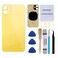 Perzework OEM Rear Back Glass Replacement for iPhone 11 61 inches with Reparing Toolkit and PreInstalled Adhesive Yellow