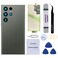 Perzework OEM Rear Back Glass Replacement for Samsung Galaxy S23 Ultra 68 inches with Reparing Toolkit and Manual Green