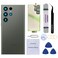 Perzework OEM Rear Back Glass Replacement for Samsung Galaxy S23 Ultra 68 inches with Reparing Toolkit and Manual Green