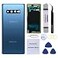 Perzework Rear Back Glass Replacement for Samsung Galaxy S10 Plus with Reparing Tool kit and PreInstalled Adhesive Prism Blue