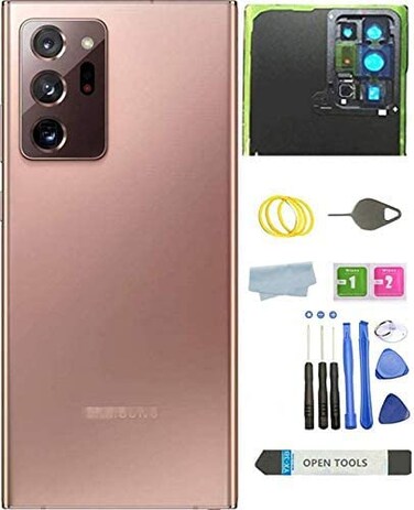 teamplayer Galaxy Note 20 Ultra Back Glass Cover Housing Door Replacement for Samsung Galaxy Note 20 Ultra 5G Tools Note20 UltraMystic Bronze