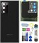 Sesyomr Note 20 Ultra Back Glass Replacement Waterproof Cover Housing Door Panel WFarme Lens Tape for Samsung Galaxy Note 20 Ultra 5G Tools Mystic Black