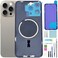LNONLS 15 Pro Max Back Glass Replacement for iPhone 15 Pro Max Rear Back Cover Glass Waterproof and Camera LensProfessional Repair Tool Kit Natural Titanium