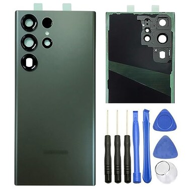 ubrokeifixit Galaxy S23 Ultra SMS918W Rear Back Glass Door Cover Replacement for Samsung Galaxy S23 Ultra SMS918U1 S918U S918W 68 2023wCamera Lens S23 UltraGreen