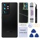 Perzework Rear Back Glass Replacement for Samsung Galaxy S21 Ultra 5G with PreInstalled Adhesive and Repair Tool Kits Phantom Black