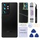 Perzework Rear Back Glass Replacement for Samsung Galaxy S21 Ultra 5G with PreInstalled Adhesive and Repair Tool Kits Phantom Black