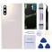 Perzework Rear Back Glass Replacement for Samsung Galaxy Note 10 63 inches with Reparing Toolkit and PreInstalled Adhesive Aura White