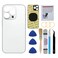 Perzework OEM Rear Back Glass Replacement for iPhone 14 Pro Max 67 inches with Reparing Toolkit Silver