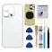 Perzework OEM Rear Back Glass Replacement for iPhone 14 Pro Max 67 inches with Reparing Toolkit Silver