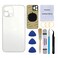 Perzework OEM Back Glass Replacement for iPhone 13 pro max 67 inches Silver All Carriers with PreInstalled Adhesive and Repairing Tool Kits Silver