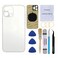 Perzework OEM Back Glass Replacement for iPhone 13 pro max 67 inches Silver All Carriers with PreInstalled Adhesive and Repairing Tool Kits Silver