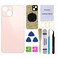 Perzework OEM Rear Back Glass Replacement Pink Compatible with iPhone 13 61 inches All Carriers with PreInstalled Adhesive and Repairing Tool Kits