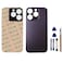 Mingxiong 14 Pro Max Back Glass Replacement for iPhone 14 Pro Max Rear Back Glass Panel Replacement with PreInstalled Adhesive Repairing Toolkit Deep Purple